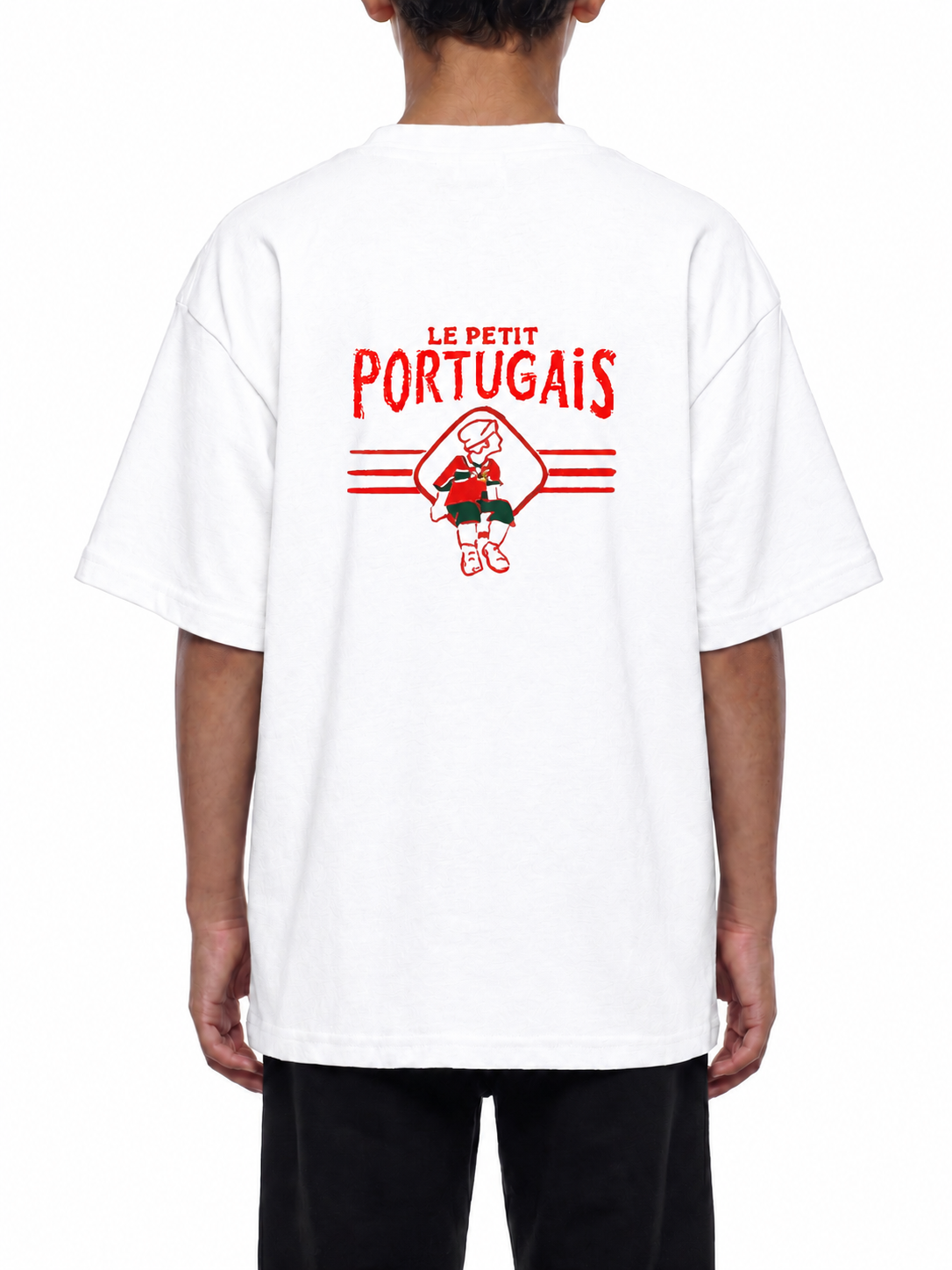 T-shirt Enfant "LE PETIT PORTUGAIS" Blanc