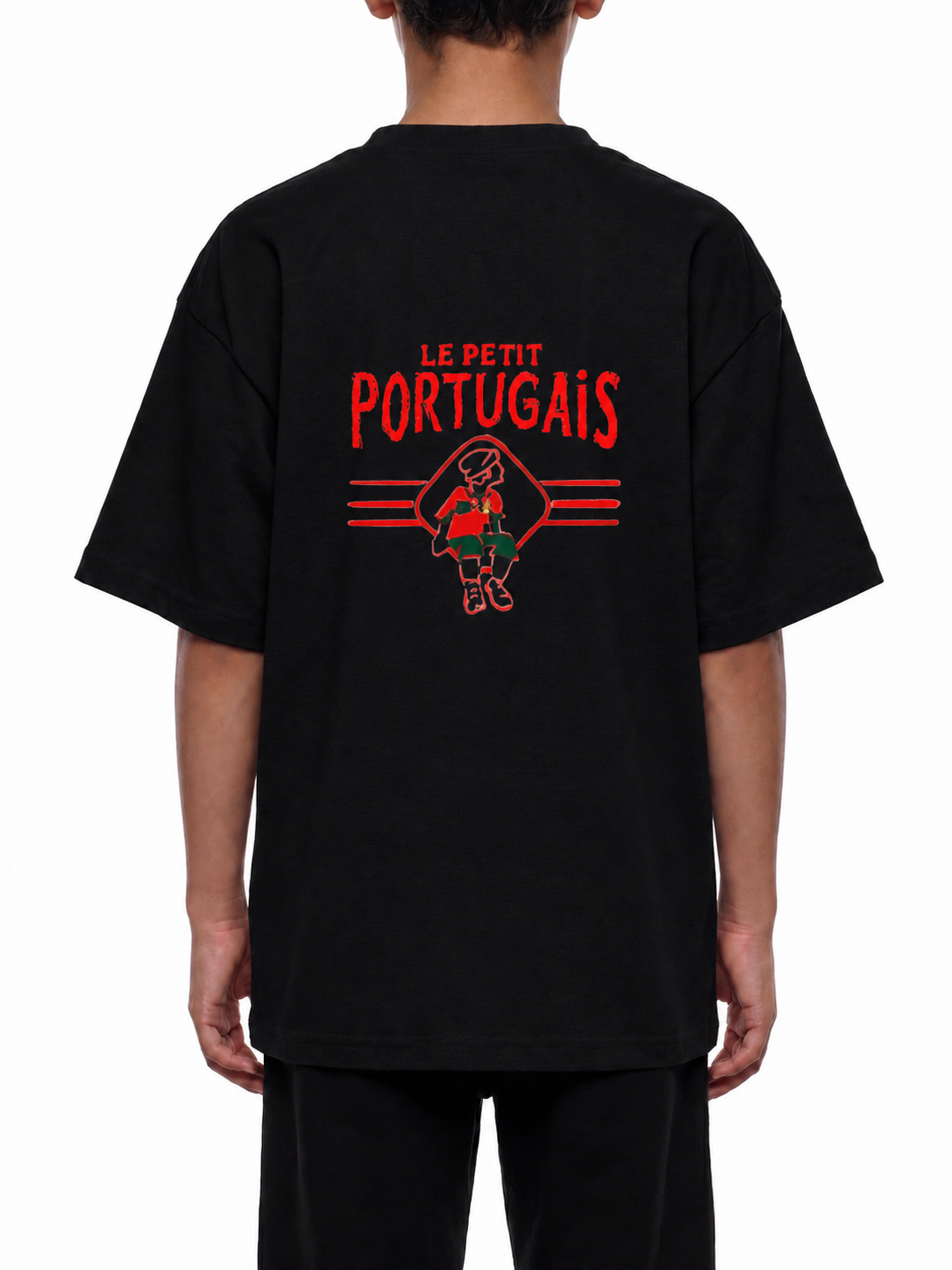 T-shirt Enfant "LE PETIT PORTUGAIS" Noir